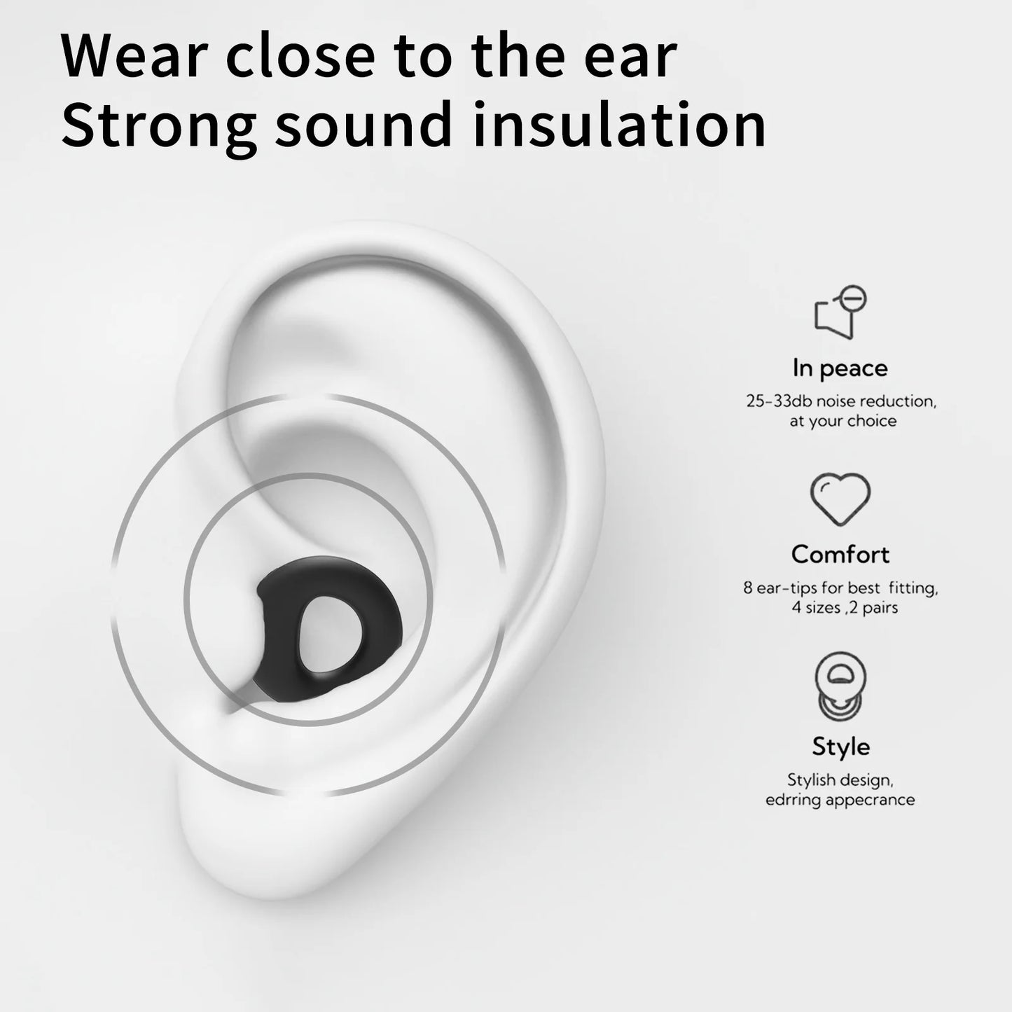 Reusable Silicone Earplugs — Sleep & Swimming, Noise‑Reducing
