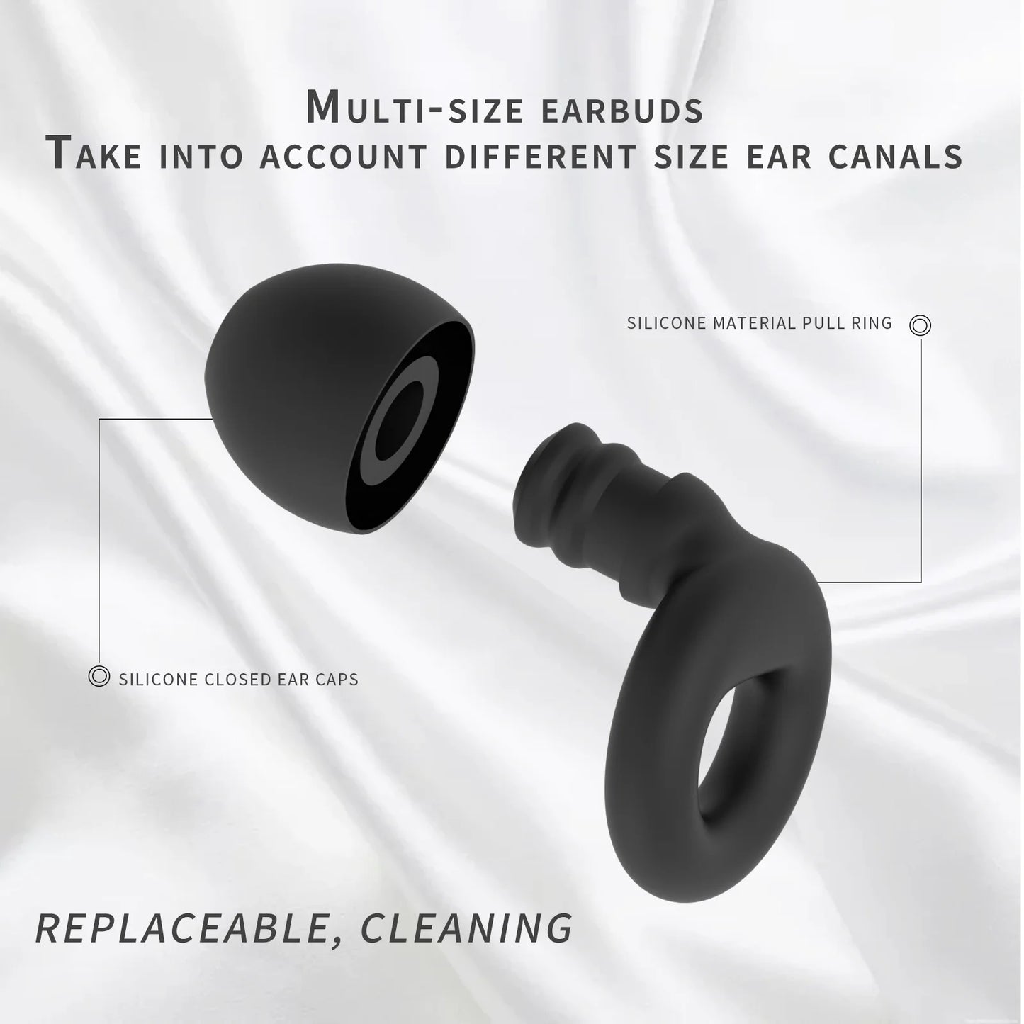 Reusable Silicone Earplugs — Sleep & Swimming, Noise‑Reducing