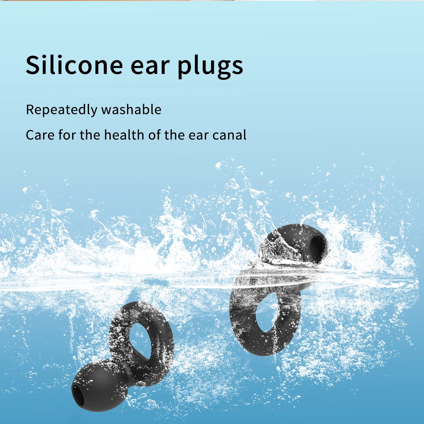 Reusable Silicone Earplugs — Sleep & Swimming, Noise‑Reducing