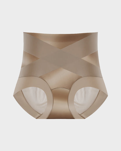 High-Waist Cross Compression Shaping Panties （6 Pack）