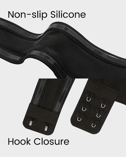 Non-Slip Crossover Side Hook Bandeau Bra