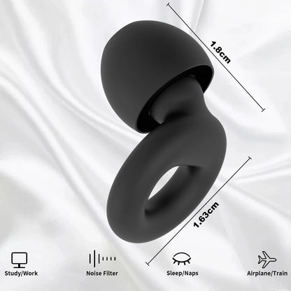 Reusable Silicone Earplugs — Sleep & Swimming, Noise‑Reducing